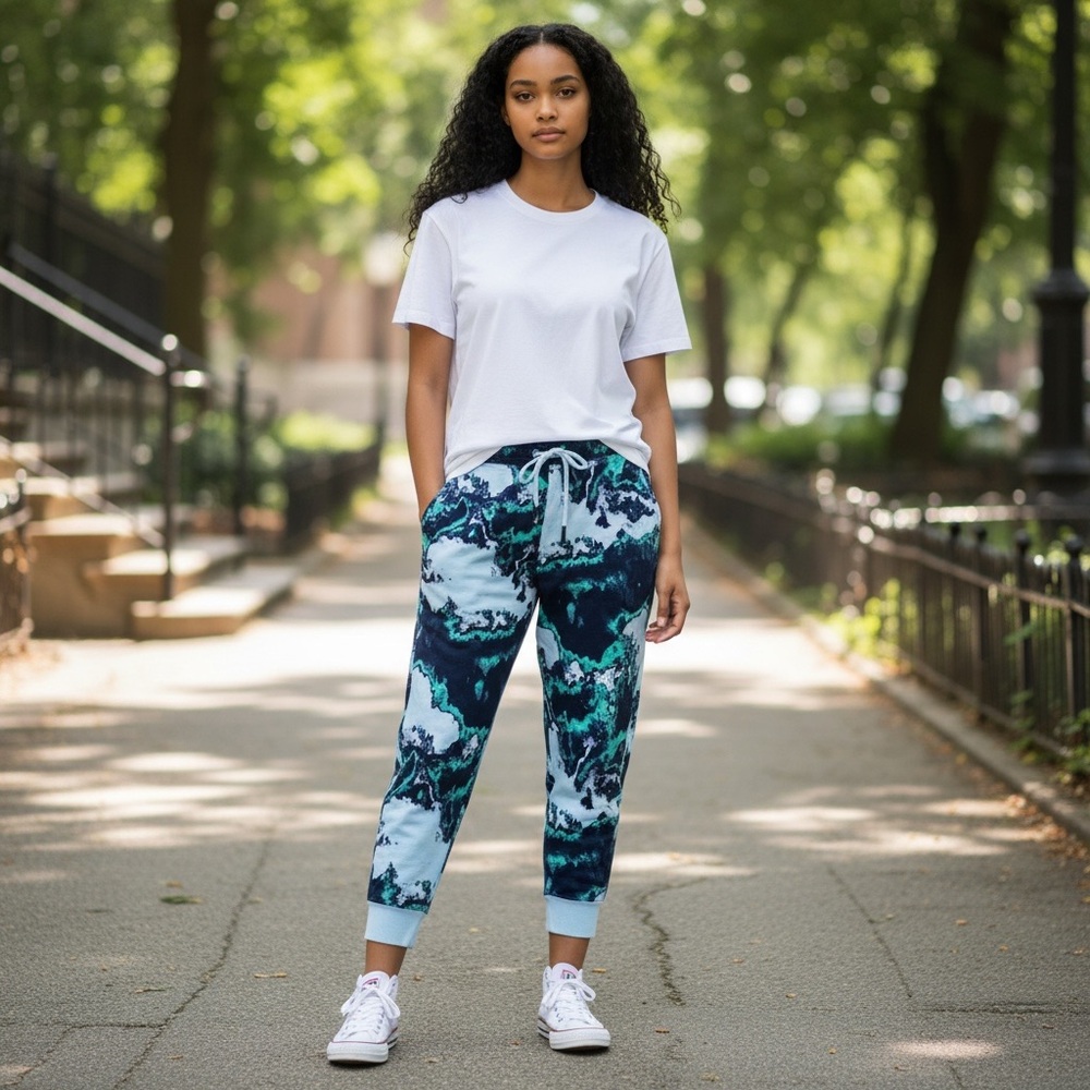 JoyLab French terry tie dye acid wash jogger sweatpants women’s medium